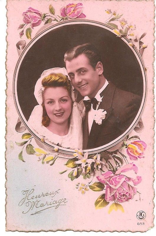 52 Cartes Postales Mariage Vintage - Jeu De Mariage Original - Cadeau Romantique Pour Mariés
